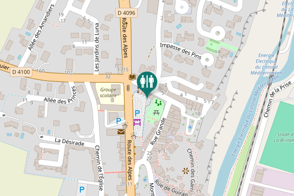 Map showing location of Place Sainte-Agathe 5 Toilet