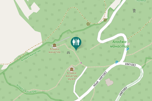 Map showing location of Varna Toilet