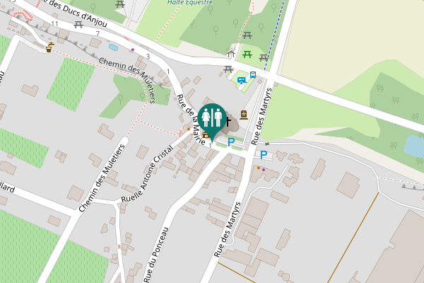 Map showing location of Rue de la Mairie 1 Toilet