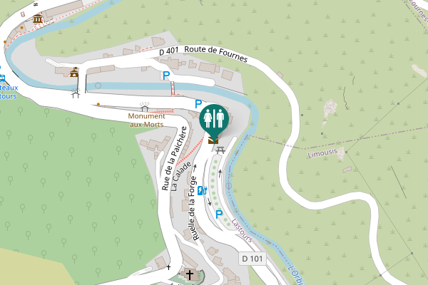 Map showing location of Route des Quatre Châteaux 5 Toilet