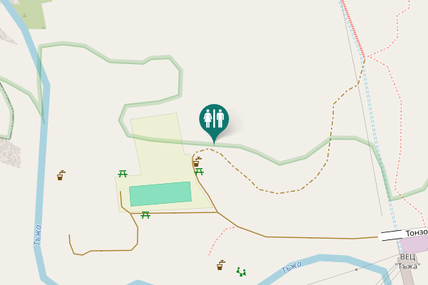 Map showing location of Tonzos Toilet
