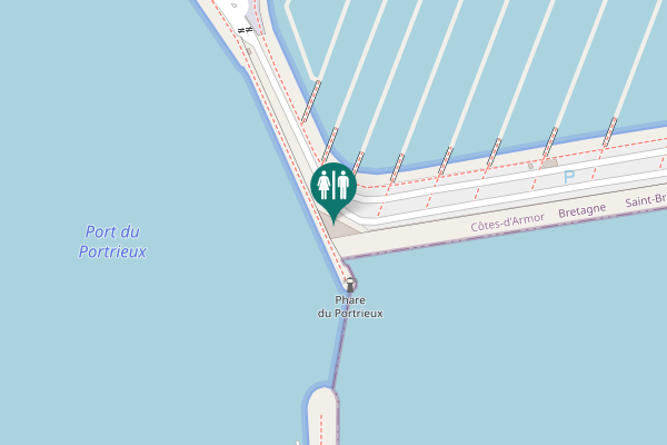Map showing location of Quay Gourvelot Toilet