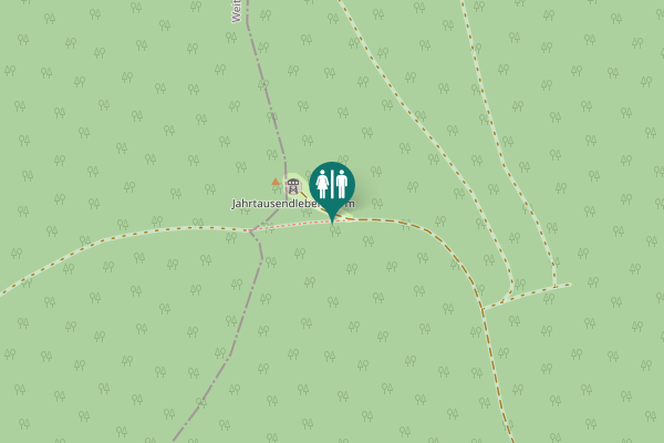 Map showing location of Am Holmberg Toilet
