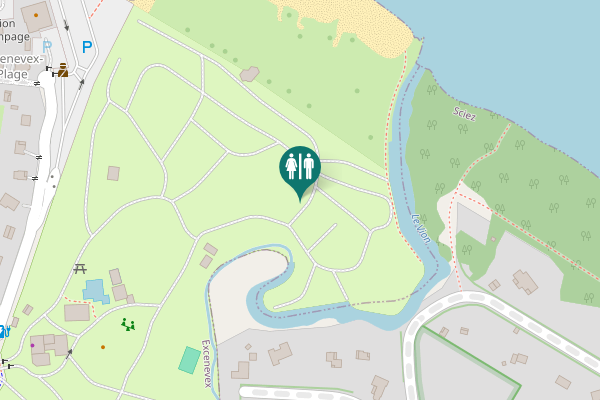 Map showing location of Avenue de la Plage 10 Toilet