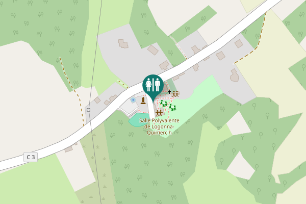 Map showing location of Logonna-Quimerc'h Toilet