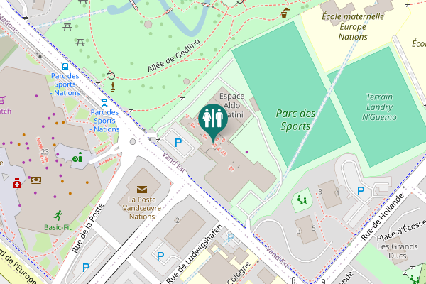 Map showing location of Escalier 2 Toilet