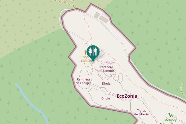 Map showing location of D 59 Toilet