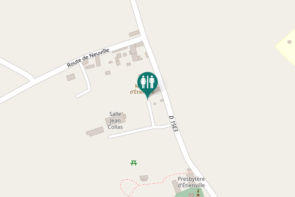 Map showing location of D 15E3 Toilet