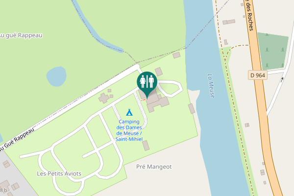 Map showing location of Chemin du Gué Rappeau Toilet