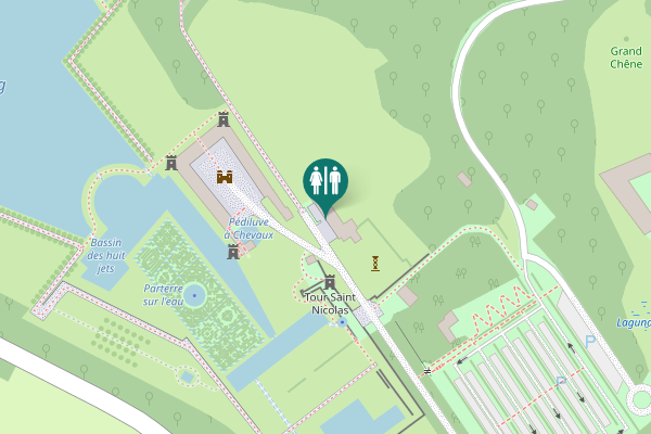 Map showing location of Chaussy Toilet