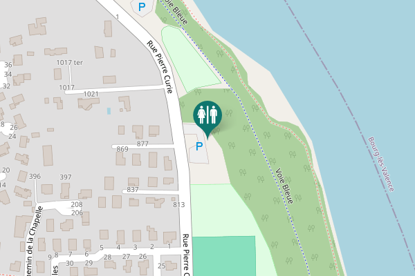 Map showing location of Rue Pierre Curie 865 Toilet