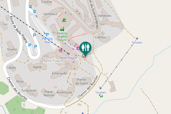 Map showing location of Place de l'Horloge 33 Toilet