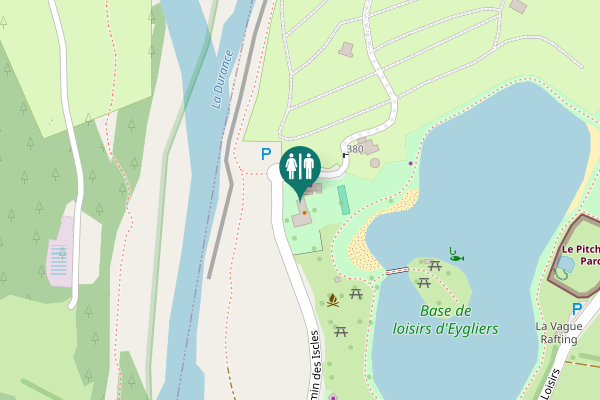 Map showing location of Chemin des Iscles 348 Toilet