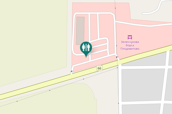 Map showing location of 66 Toilet