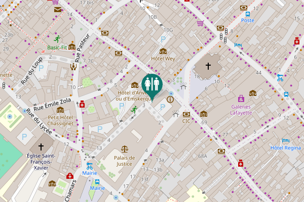 Map showing location of Grande Rue 52 Toilet