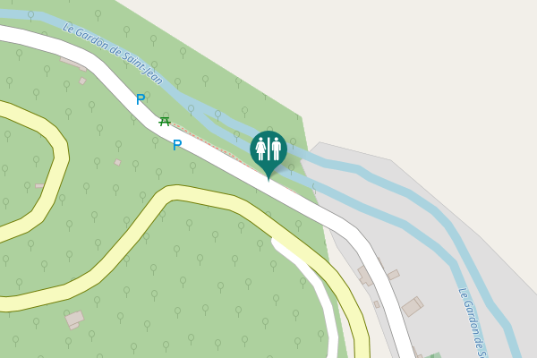 Map showing location of D 10 Toilet