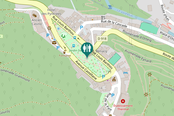 Map showing location of Rue Louis Barthou 25 Toilet