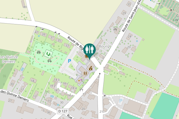 Map showing location of Route de Bignay 11 Toilet