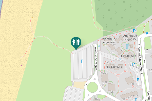Map showing location of Avenue de l'Agréou 30 Toilet