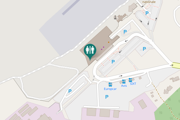 Map showing location of Figari Toilet