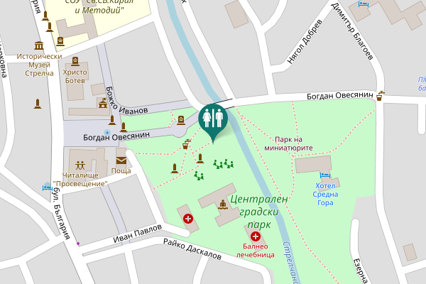 Map showing location of Bogdan Ovesyanin Toilet