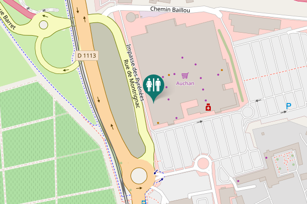 Map showing location of Impasse des Pyrénées 2 Toilet