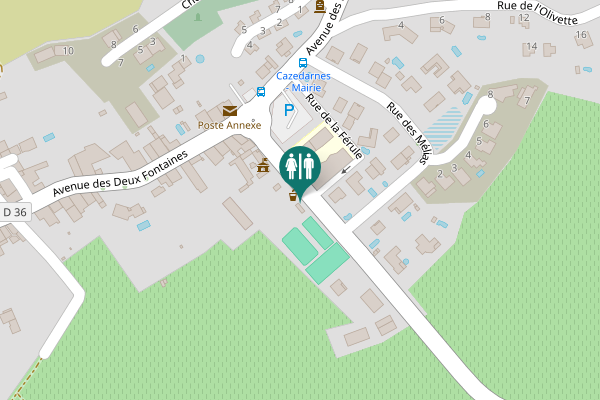 Map showing location of Avenue Abbé Brouillet Toilet