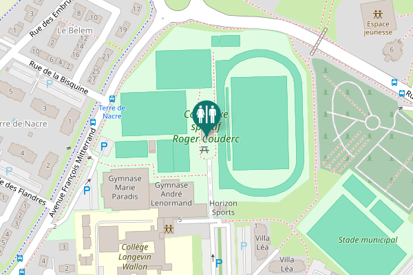 Map showing location of Rue Gabriel Péri 9 Toilet