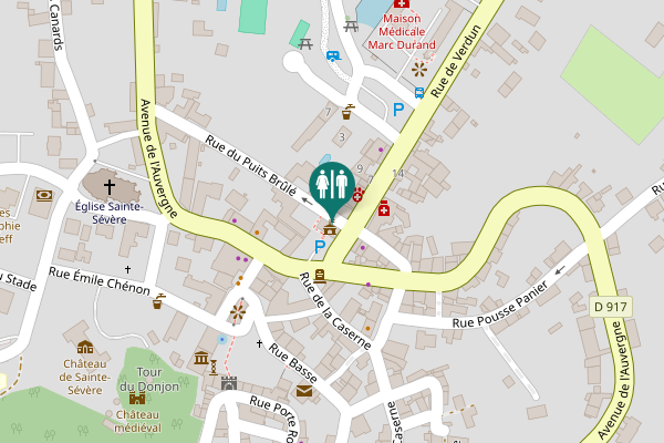 Map showing location of Rue du Puits Brûlé Toilet