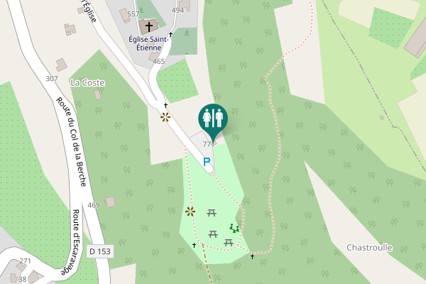 Map showing location of Impasse de la Cafoulière 77 Toilet