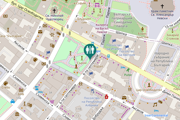 Map showing location of 6th September 3 Toilet