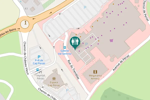 Map showing location of Avenue de Périaz 20 Toilet