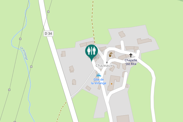 Map showing location of Chanaleilles Toilet