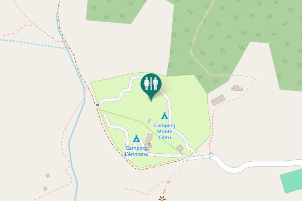 Map showing location of Lozzi Toilet