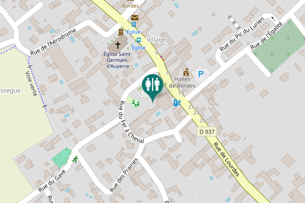 Map showing location of Place Jean Nouguès Toilet
