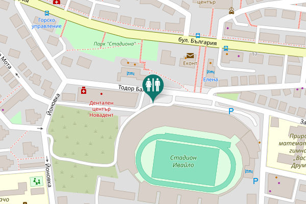 Map showing location of Тодор Балина Toilet
