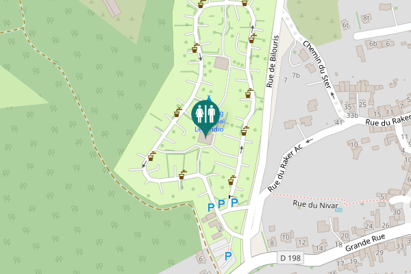 Map showing location of Rue de Bilouris 2 Toilet