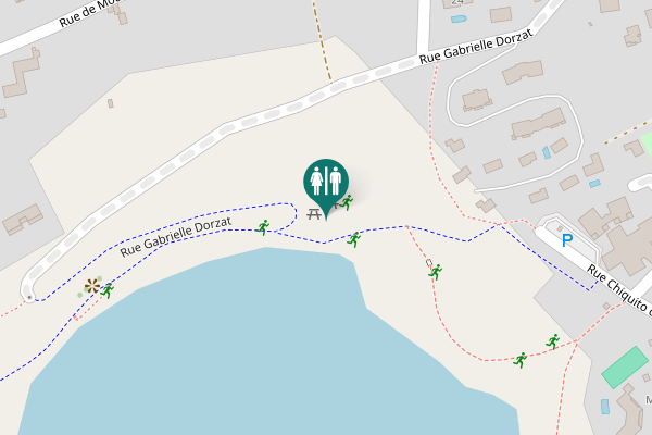 Map showing location of Rue Gabrielle Dorzat Toilet