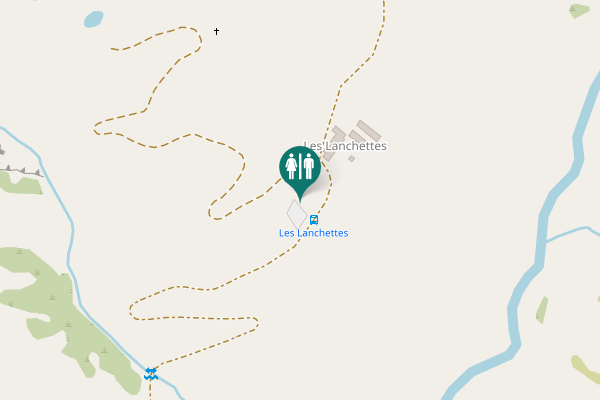 Map showing location of Route de la Ville des Glaciers Toilet