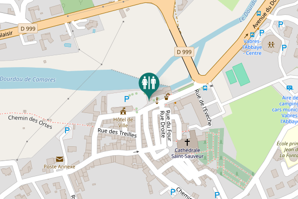 Map showing location of Rue du Quai 11 Toilet