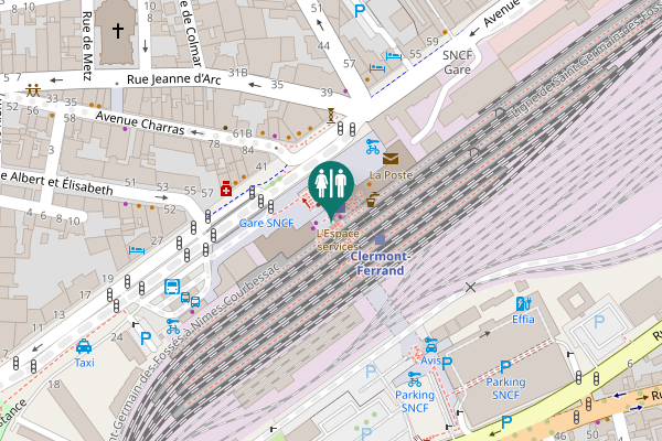 Map showing location of 40 Toilet