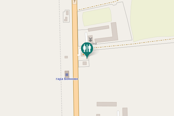 Map showing location of 7 Toilet