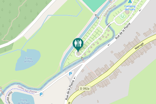 Map showing location of Voie Verte de la Vallée de la Plaine Toilet