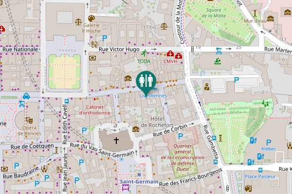 Map showing location of Rue Saint-Georges 32 Toilet