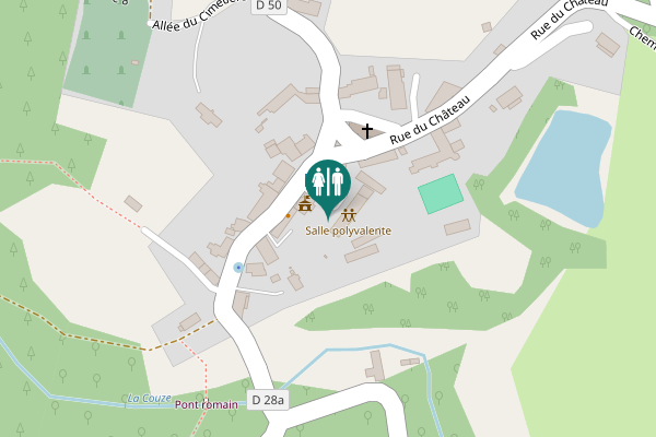 Map showing location of Rue de la Fontaine 9 Toilet