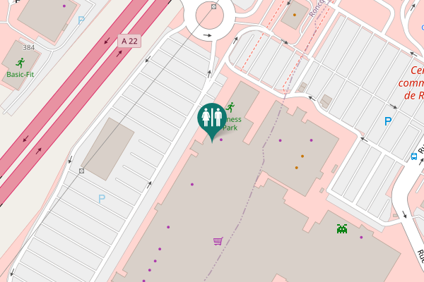 Map showing location of Boulevard d'Halluin 1 Toilet