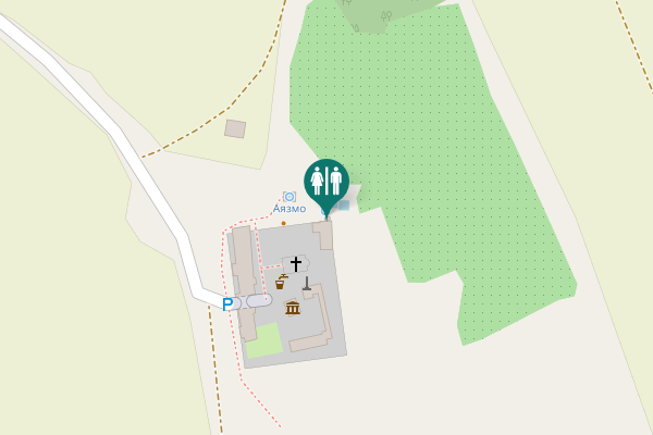 Map showing location of Zlatovrah Toilet