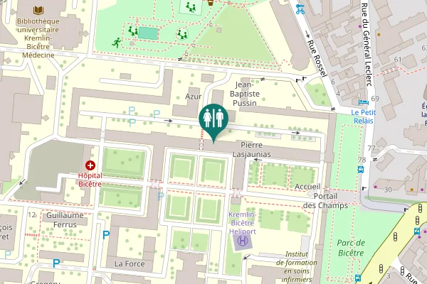 Map showing location of Rue du Général Leclerc 78 Toilet