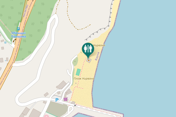 Map showing location of Varna Toilet
