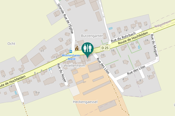 Map showing location of Route de Hochfelden 14A Toilet